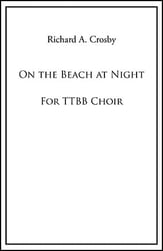 On the Beach at Night TTBB choral sheet music cover